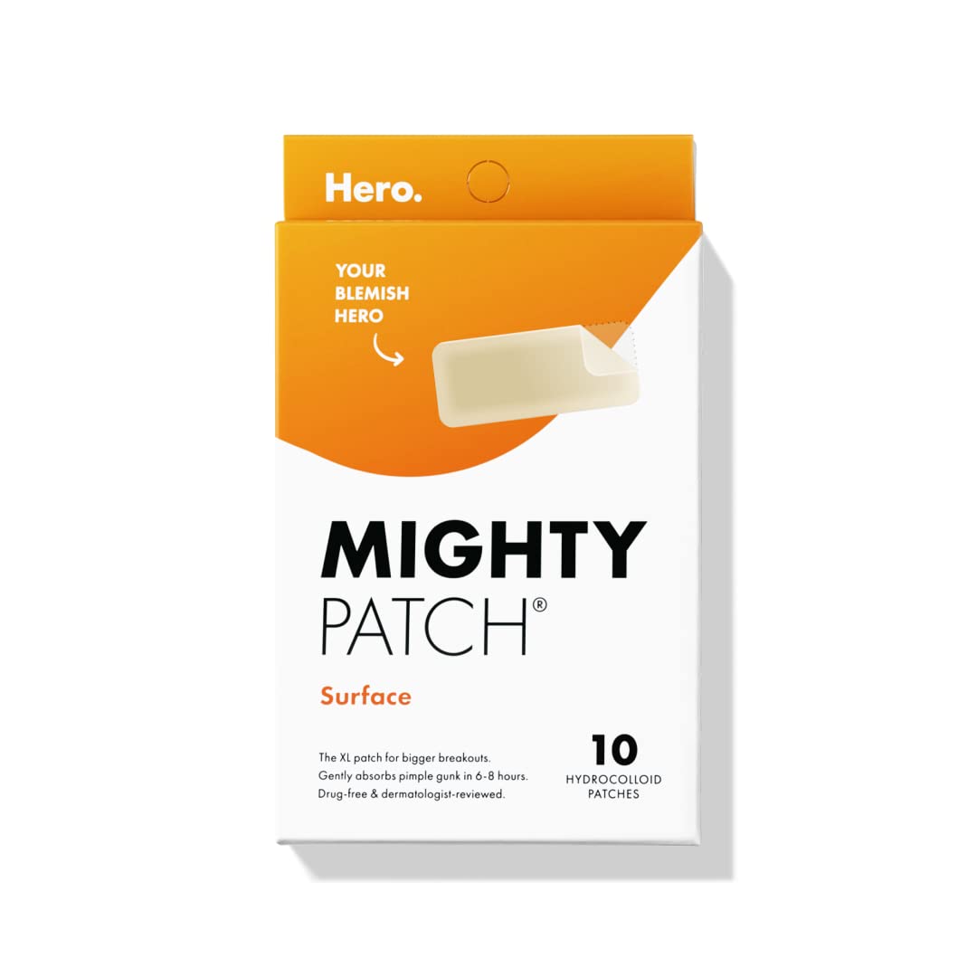Mighty Patch Surface XL back patch covers large body breakouts discreetly.