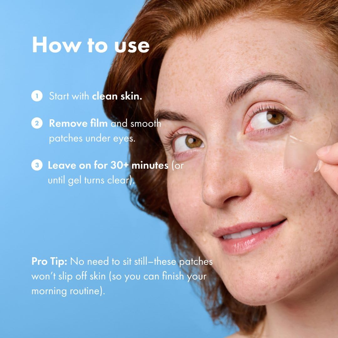Mighty Patch for Tired Eyes removal leaves no sticky residue.