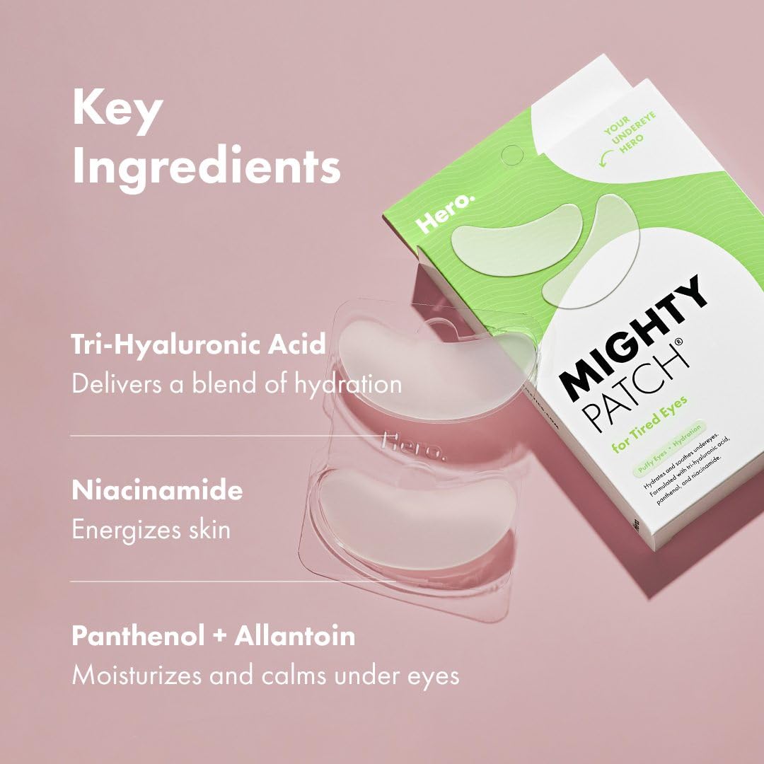 Mighty Patch for Tired Eyes patch stays in place with no slip.
