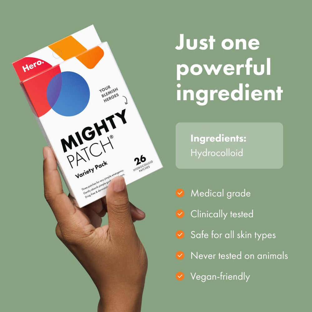 Mighty Patch Translucent matte finish blends into skin for low visibility