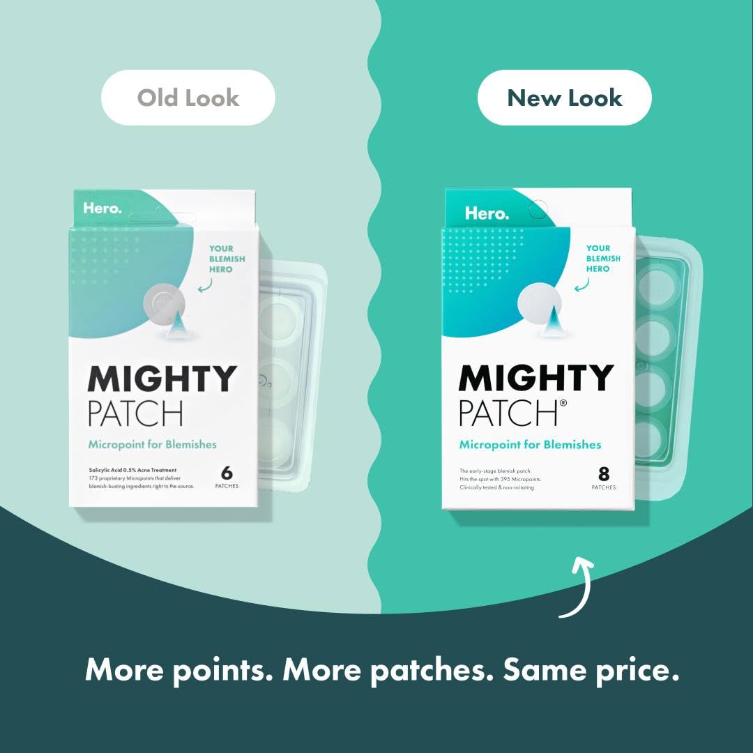 Mighty Patch Micropoint Large patch nighttime use demonstrates discreet wear