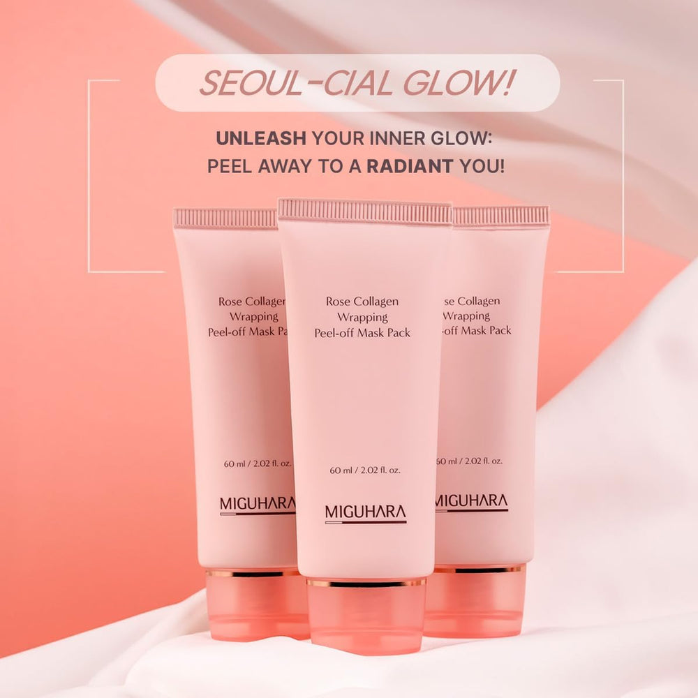 MIGUHARA Peel-off mask closeup with damask rose for pore refinement