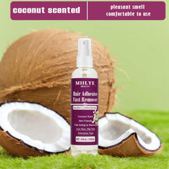 MIILYE coconut-scented remover bottle with pleasant fragrance.