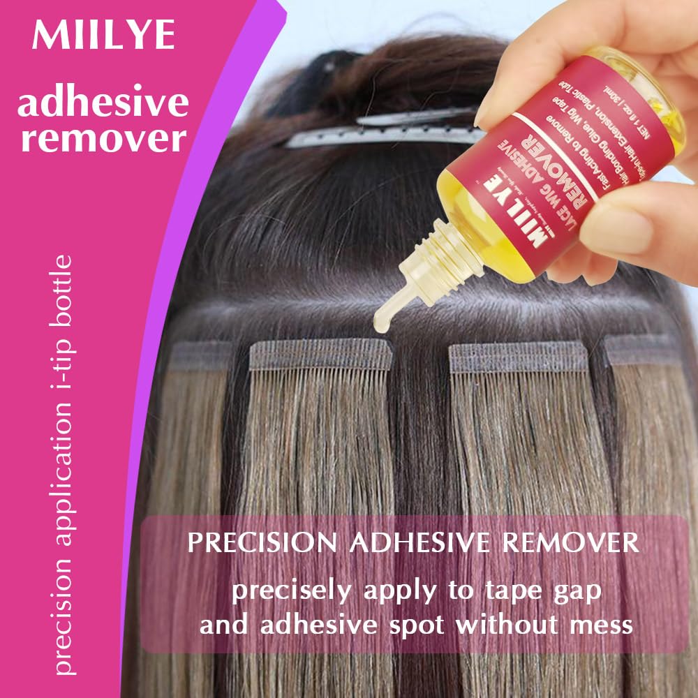 MIILYE glue brush aids precise application for flawless lace bonding.