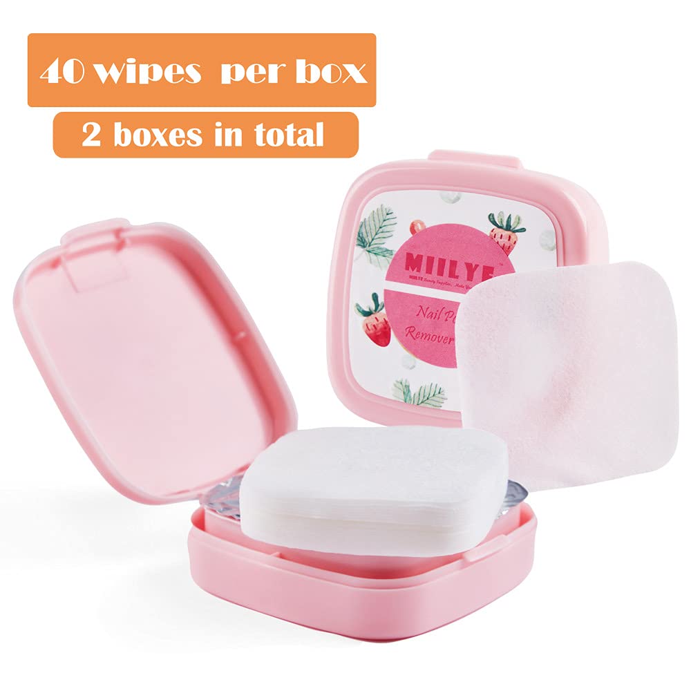 MIILYE wipes pack opened to reveal 80 pads for quick use
