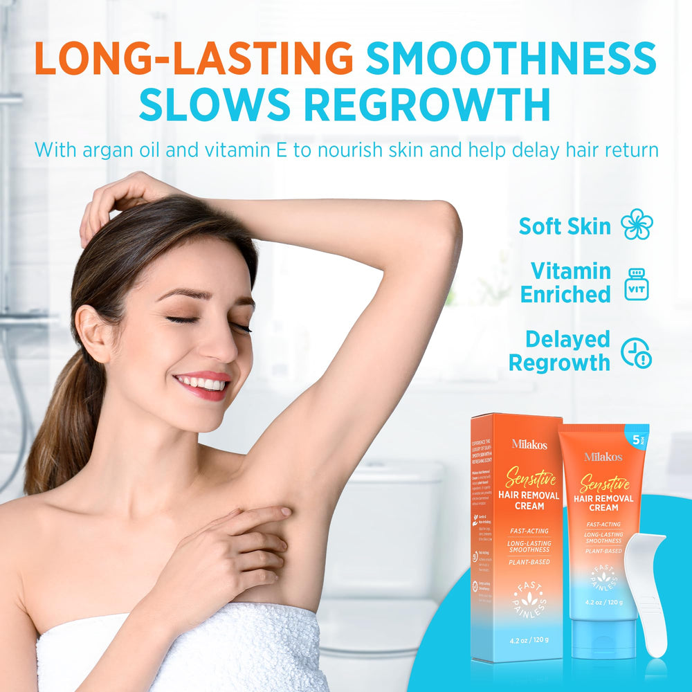 Milakos Cruelty-free hair removal claim on product packaging
