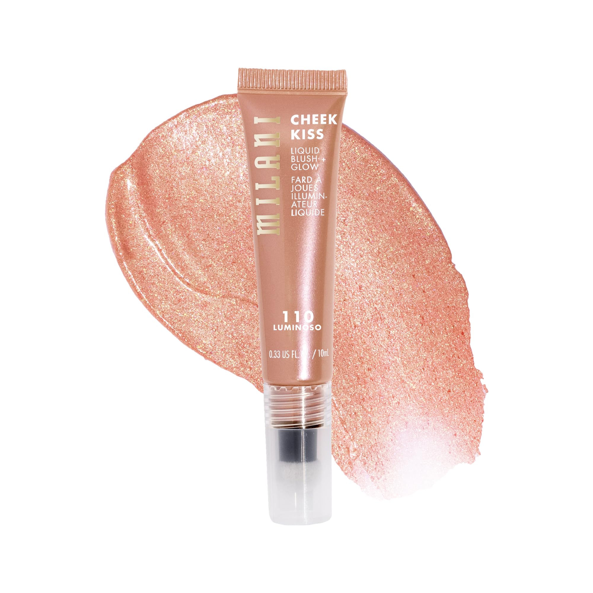 Milani Cheek Kiss rubor líquido con aplicador, aplicación precisa y suave
