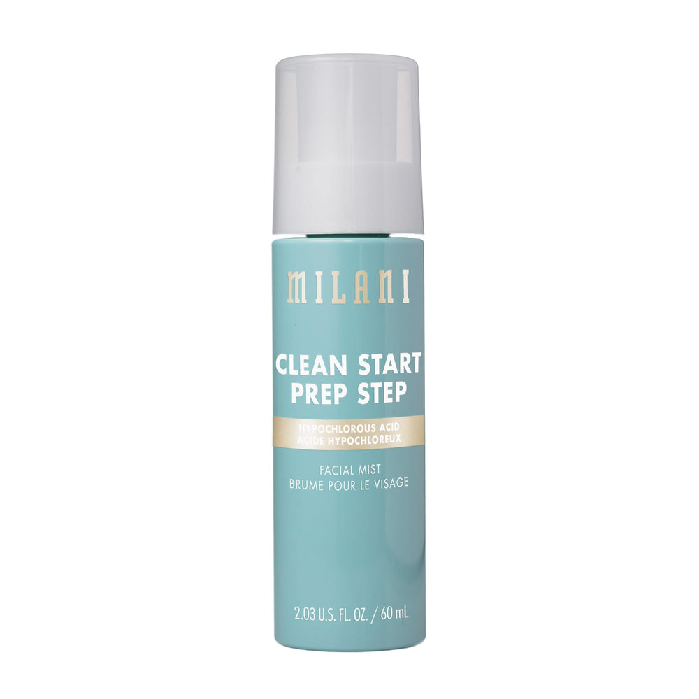 Milani Clean Start Prep Step facial mist bottle-dispense for quick post-workout refresh.