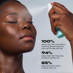 Milani Clean Start Prep Step mist-spray-application provides even coverage before makeup.