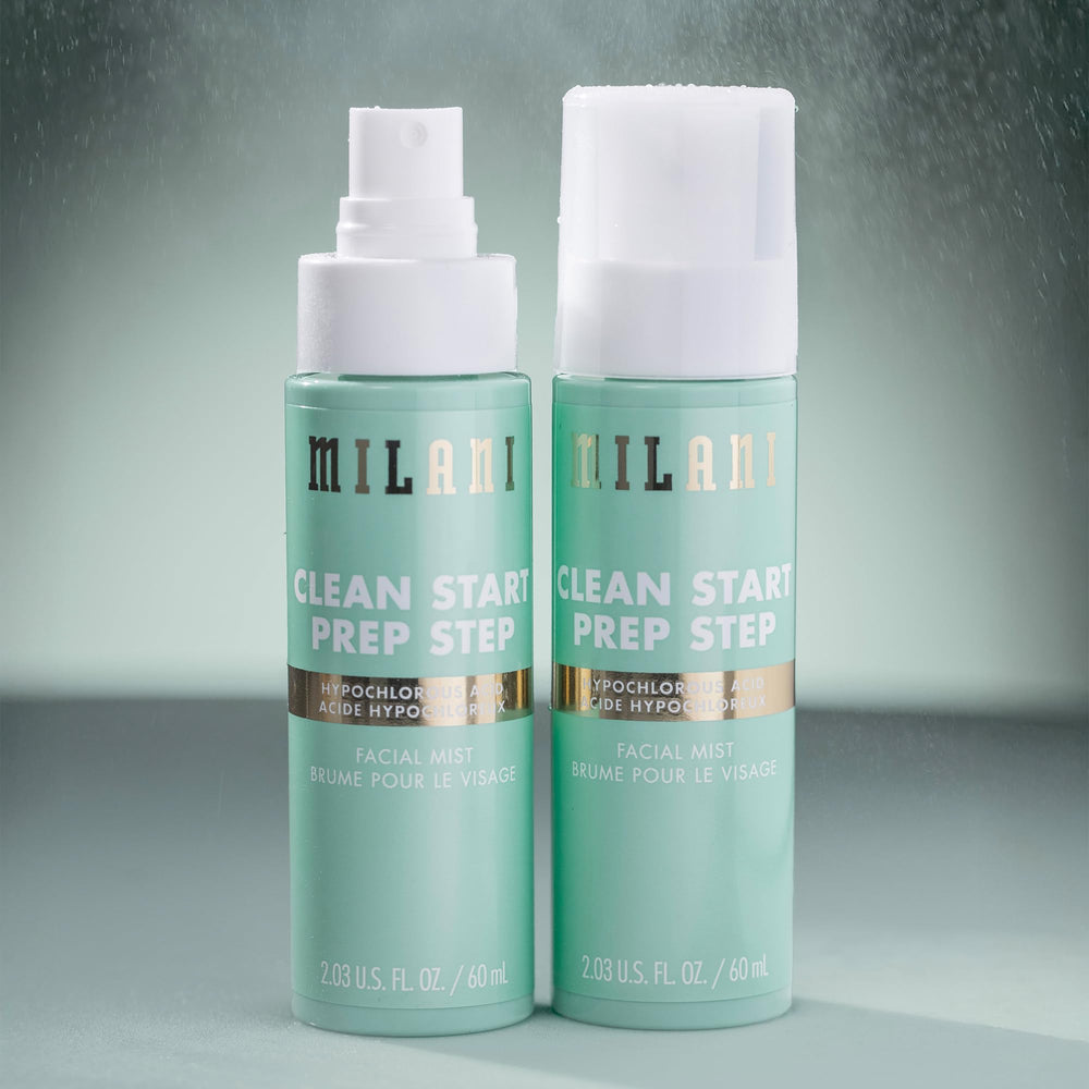 Milani Clean Start Prep Step vegan-cruelty-free-logo image communicates ethical skincare choice.