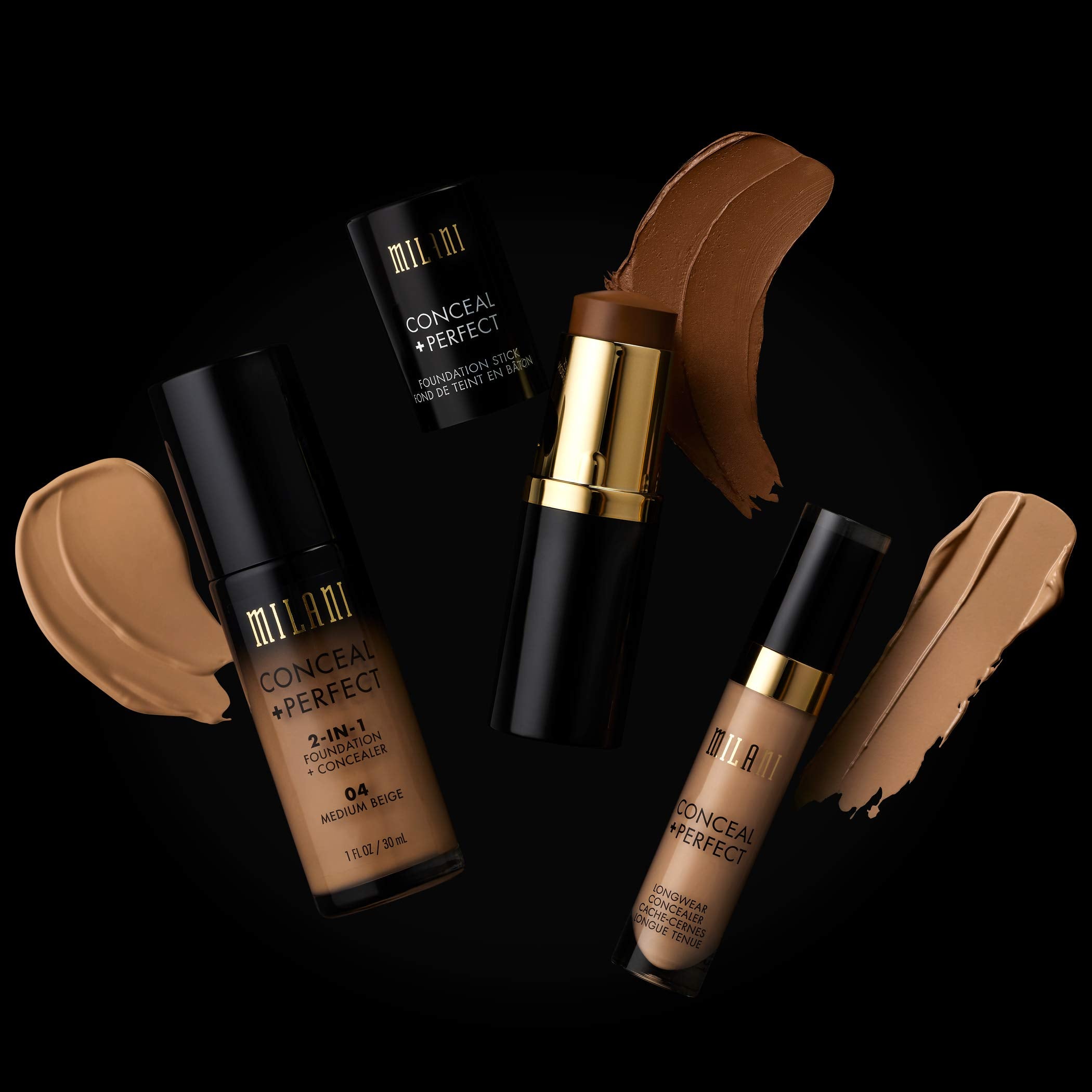 Acabado de larga duración con Milani Conceal + Perfect.