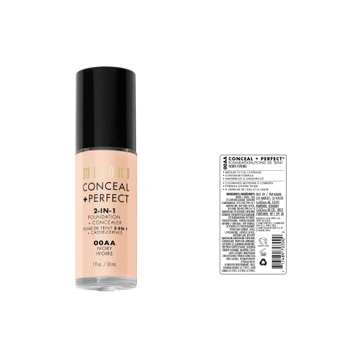 Aplicación con brocha de Milani Conceal + Perfect para acabado suave.