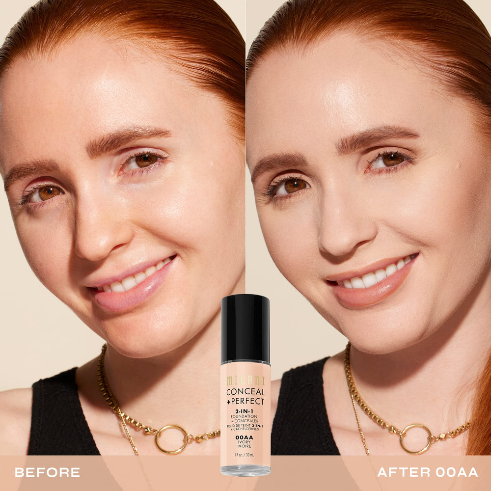 Aplicación con esponja de Milani Conceal + Perfect para difuminar.
