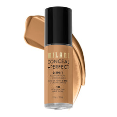 Milani Conceal + Perfect bottle pump for quick, even coverage.