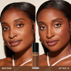 Milani Conceal + Perfect: muestra de cobertura para tono natural.