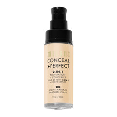 Milani Conceal + Perfect Light Natural sponge application for seamless finish.
