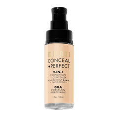 Milani Conceal + Perfect porcelain compact packaging designed for travel and touch-ups.