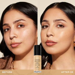 Milani Conceal + Perfect pump dispenses precise foundation-concealer for quick touchups.
