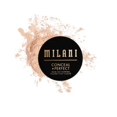 Milani Conceal + Perfect Setting Powder con efecto filtro para acabado difuminado