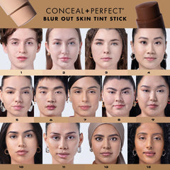 Milani Conceal + Perfect Skin Tint Stick packaging closeup for easy, travel-friendly touch-ups.