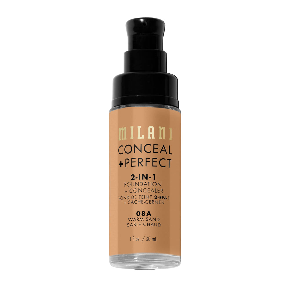 Milani Conceal & Perfect applied with beauty sponge for seamless finish.