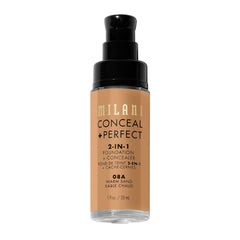 Milani Conceal & Perfect applied with beauty sponge for seamless finish.