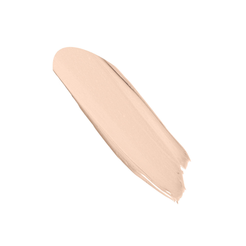 Milani Eyeshadow Primer swatch demonstrates enhanced color impact.