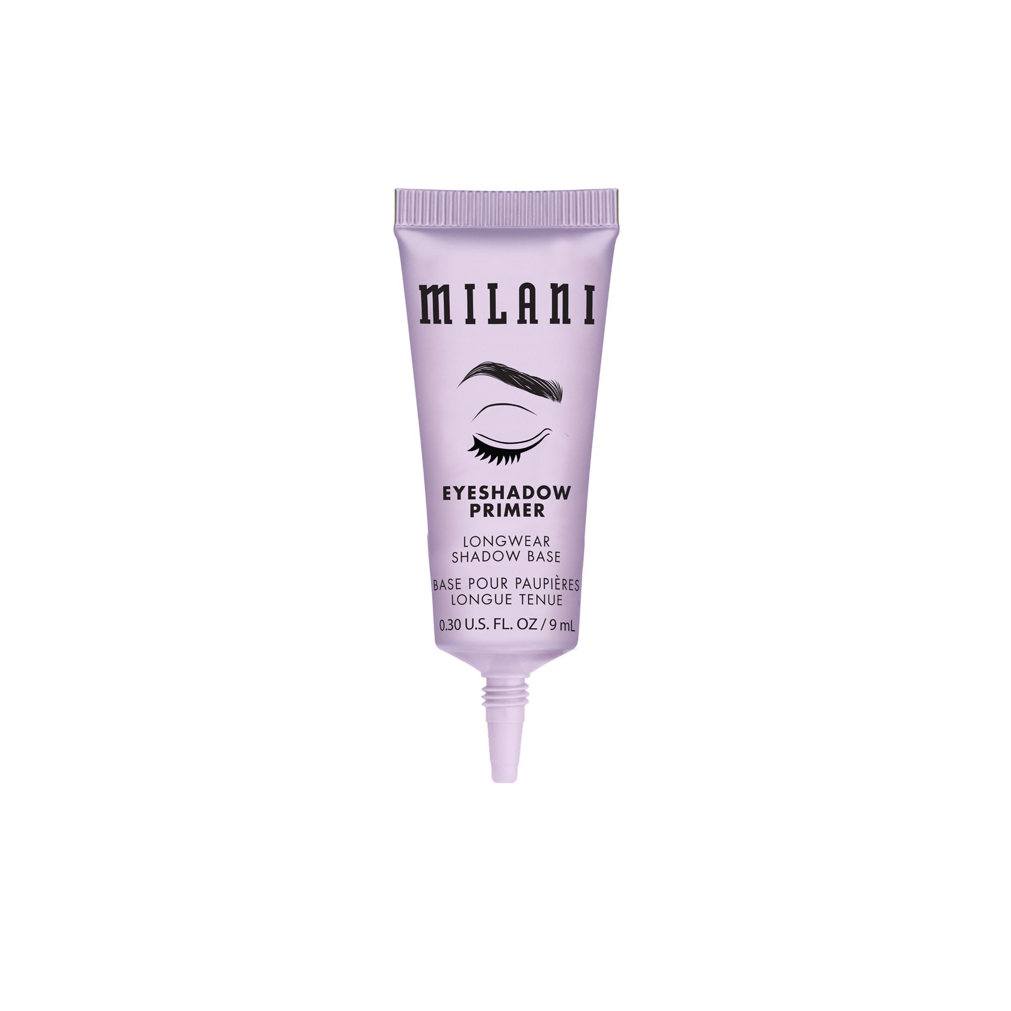 Milani Eyeshadow Primer skin swatch shows smooth base with grip.