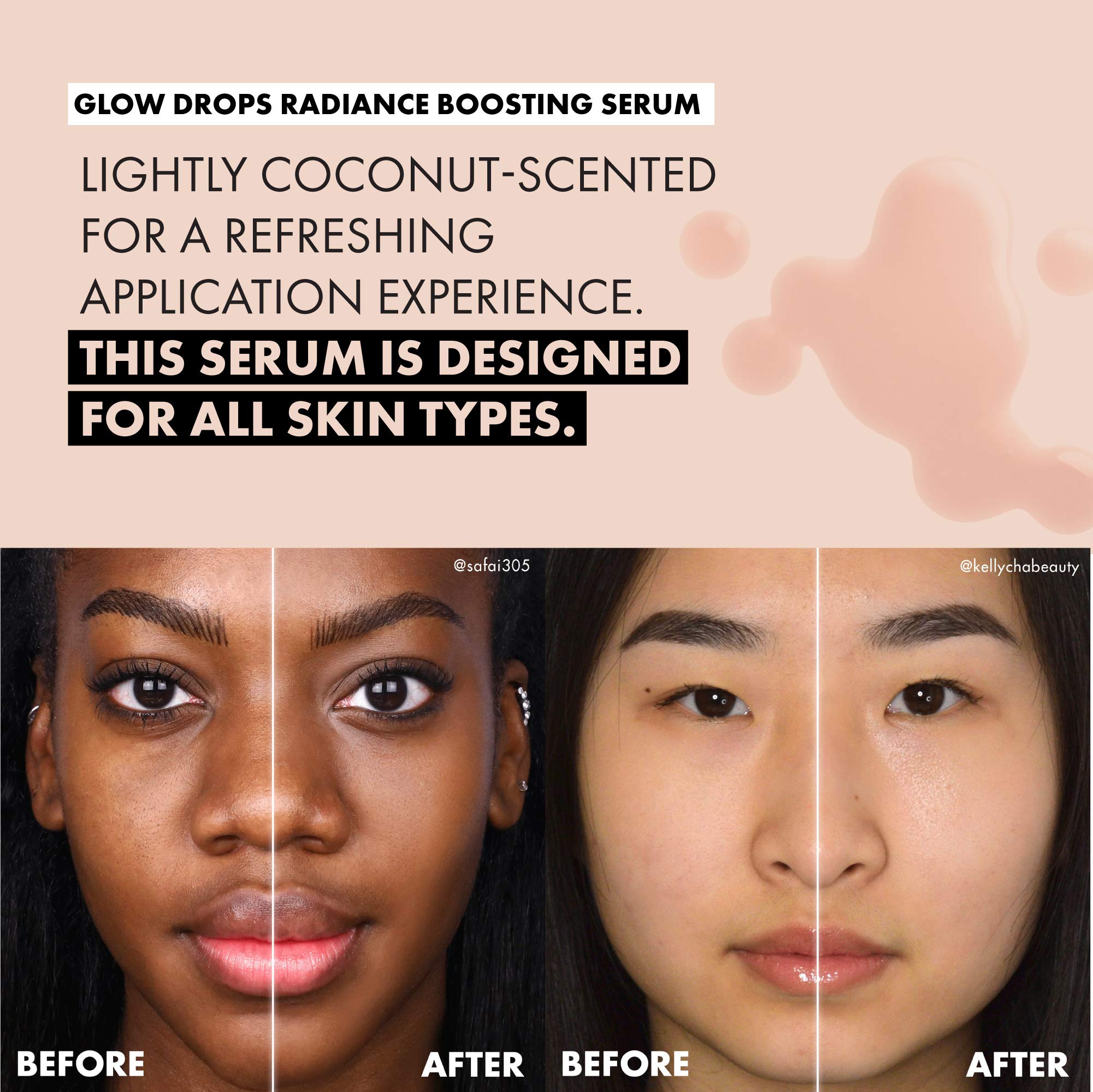 Milani Glow Drops cruelty-free logo on the box.