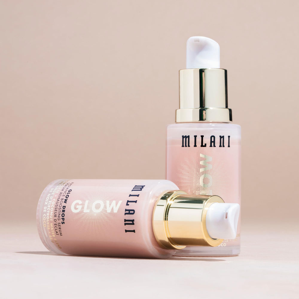 Milani Glow Drops USA-made label on packaging.