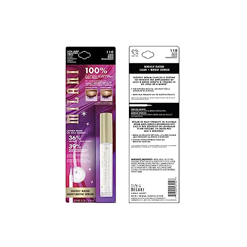 Milani lash-brow-serum precision brush ready for precise application.