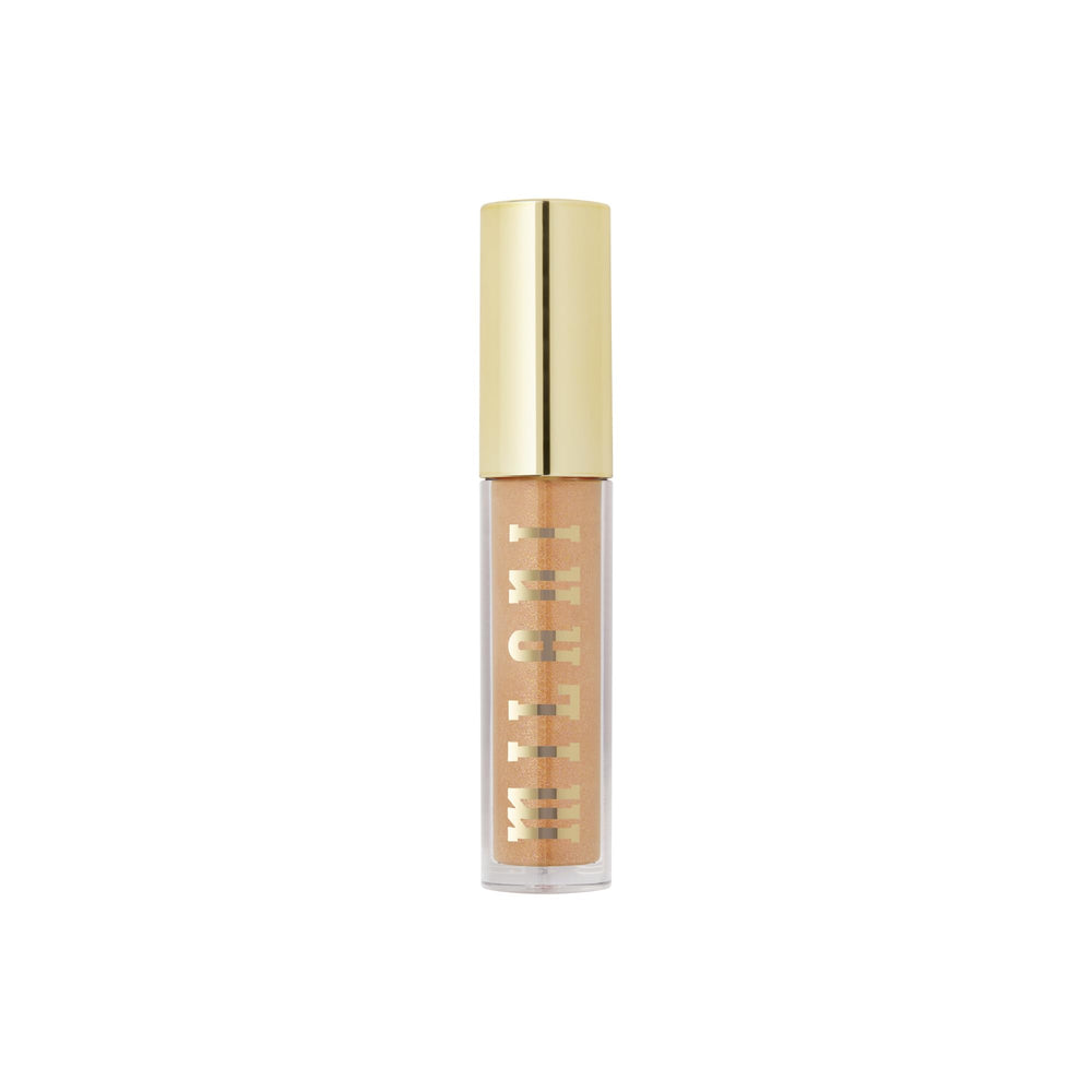 Milani Gold Dust packaging close-up shows shade name on cap.