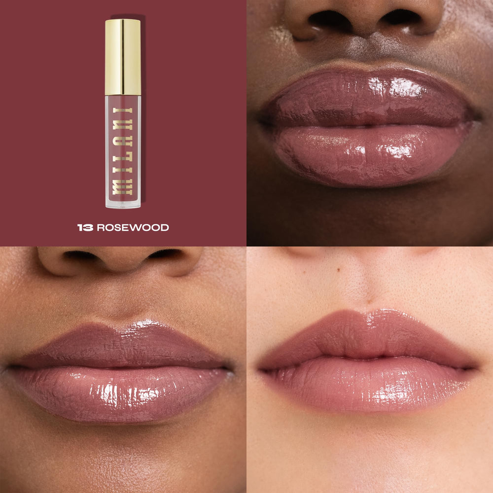 Milani Keep It Full applicator applying smooth gloss