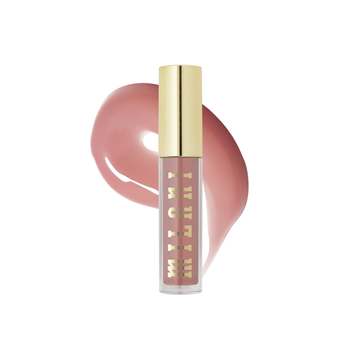Milani Keep It Full lip gloss bottle in Soft Rose showing color and hydration