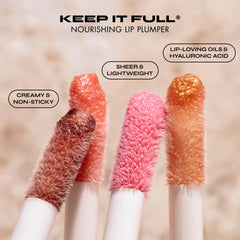 Milani Keep It Full swatch on lips for natural, fuller color