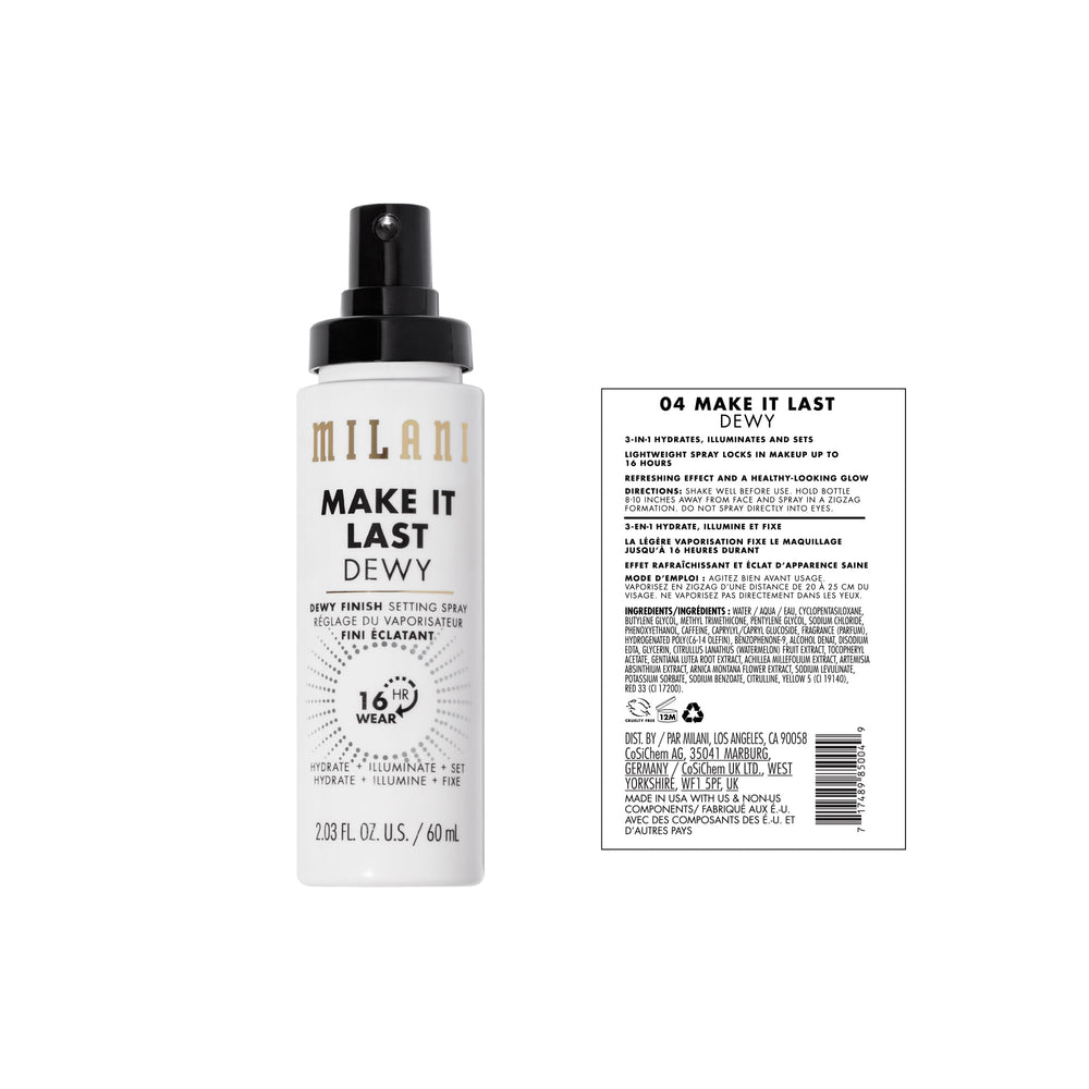Milani Make It Dewy 2-pack on shelf offering budget-friendly glow.