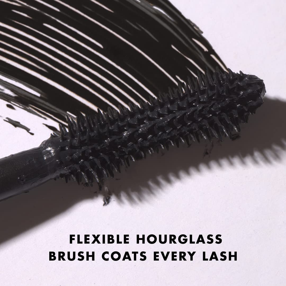 Milani Mascara Lash coating wand action showing full coverage across lashes.