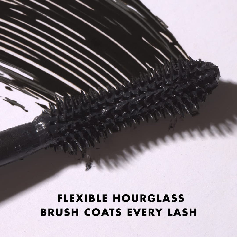 Milani Mascara Lash coating wand action showing full coverage across lashes.