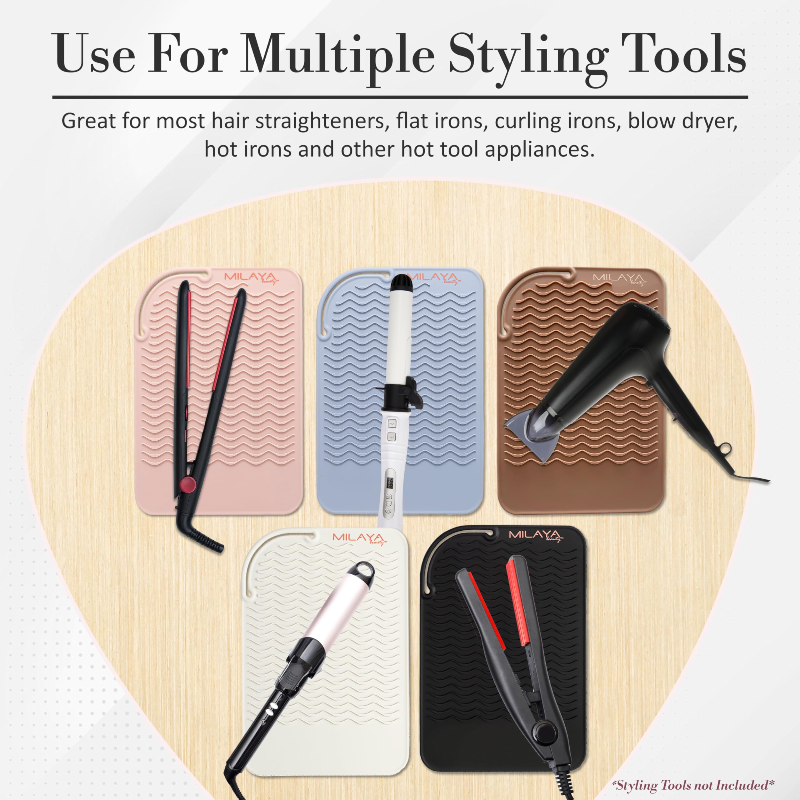 Milaya Beauty hair tool storage keeps cords and tools tidy