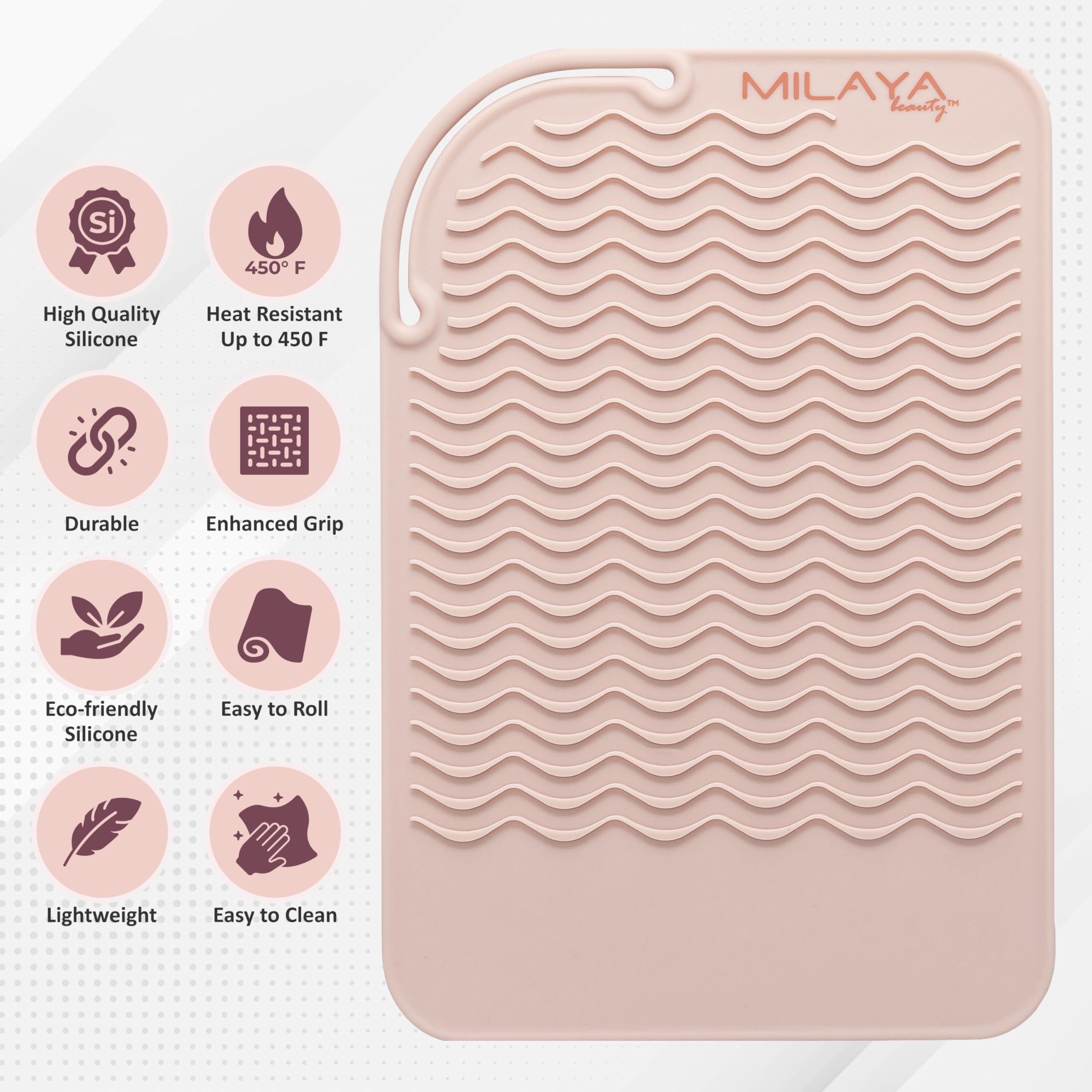 Milaya Beauty hot-tool holder provides secure resting for hot irons