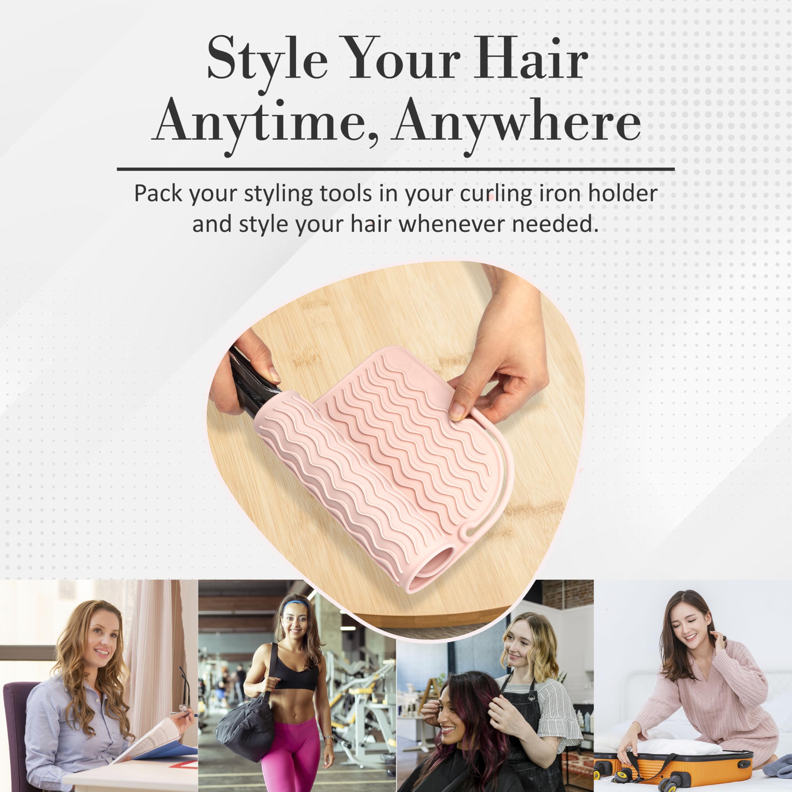 Milaya Beauty heat-resistant mat withstands up to 450°F for safe use