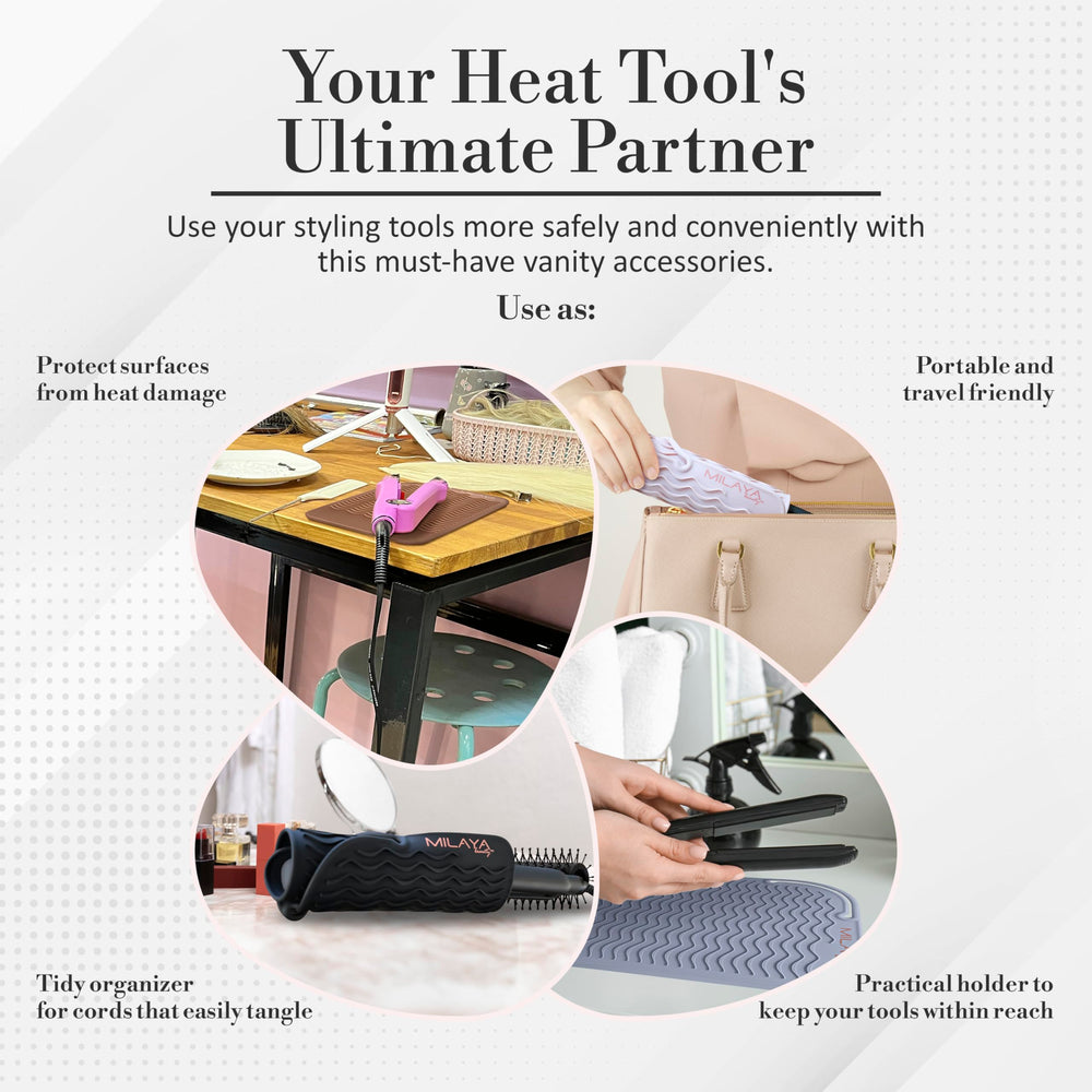 Milaya Beauty salon-use mat used in a professional station