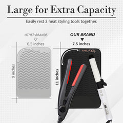 Milaya Beauty silicone-vanity-protector provides durable tool storage.