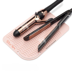 Milaya Beauty vanity mat surface-protection for hot tools on countertops