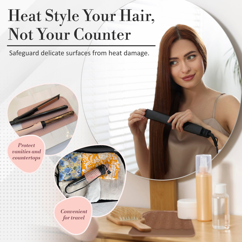 Milaya Beauty heat-resistant mat travel-storage keeps tools organized safely