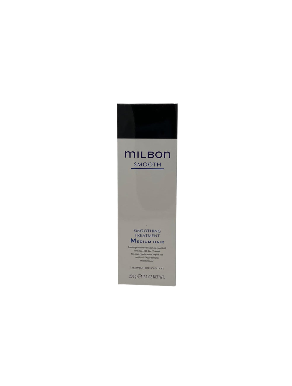 Milbon Smooth Conditioning bottle with pump offers easy application for silky, manageable hair.