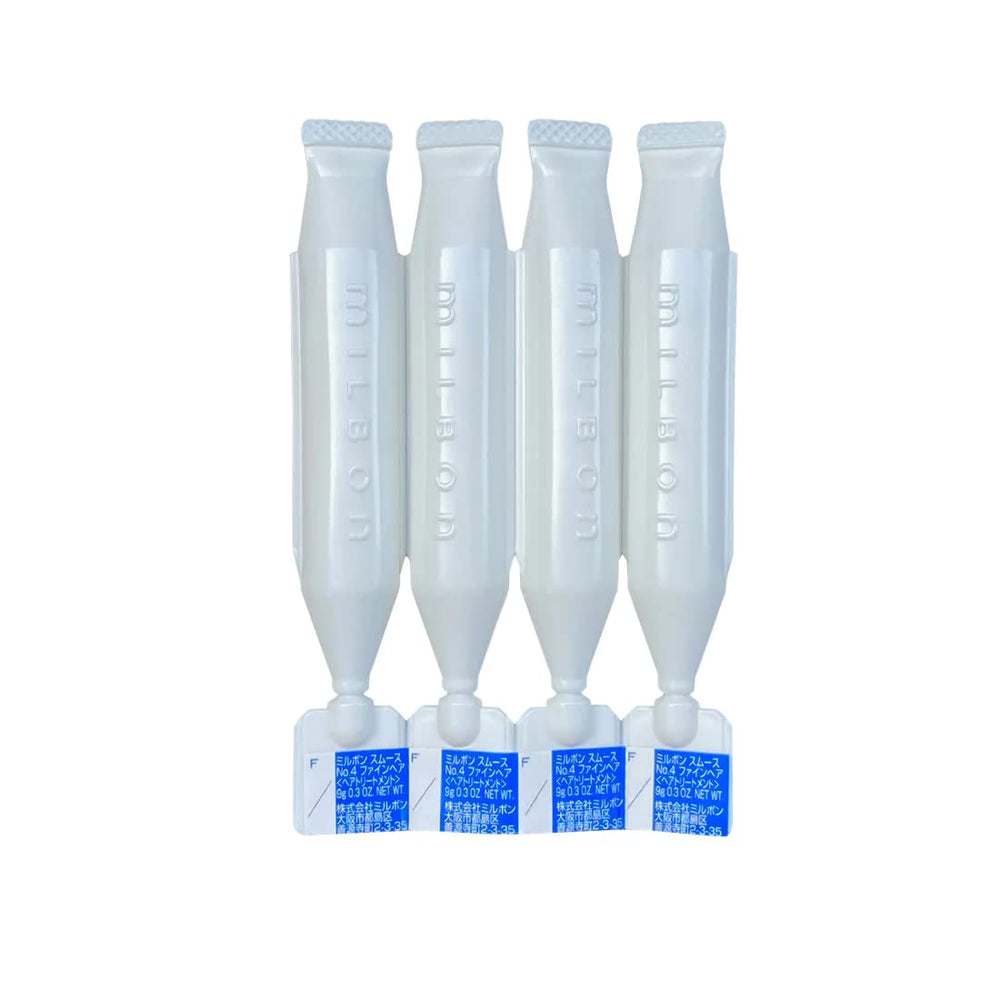 Milbon Smooth No.4 Weekly Booster kit photo highlights at-home weekly treatment for salon-worthy results