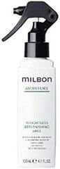 Milbon Weightless Replenishing Mist bottle for detangling, shine, and heat protection