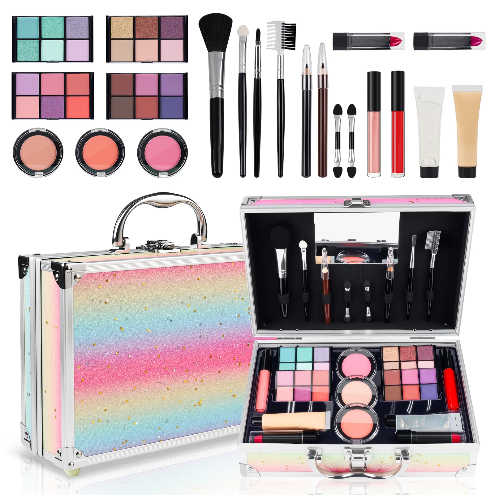 Mileonaim makeup kit teens eyeshadow palette for creative daily looks