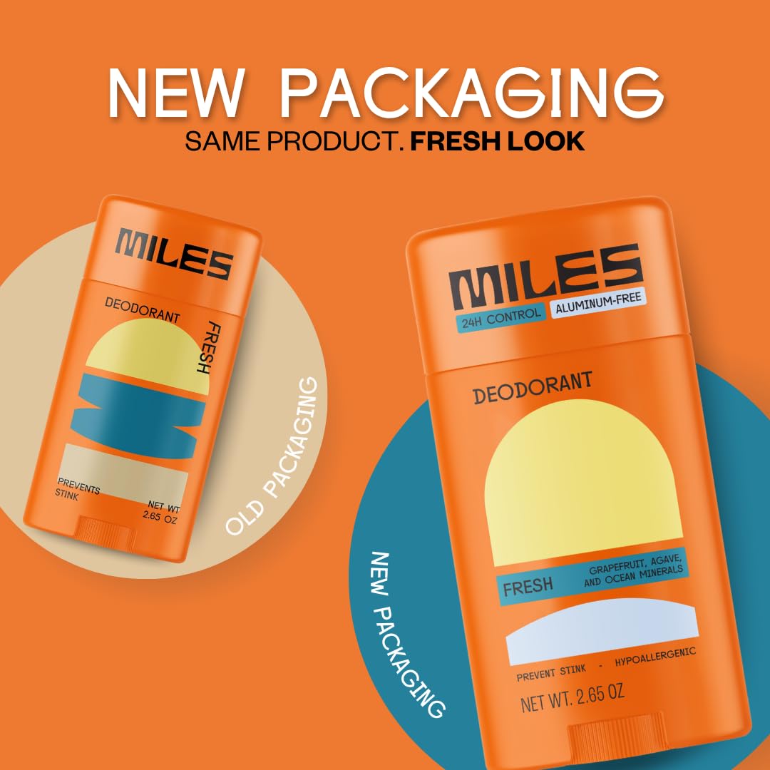 Miles Kids Deodorant 2-pack front view for convenient family use.